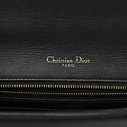 Christian Dior Lambskin Studded Medium Diorama Flap Bag Black 6 of 17
