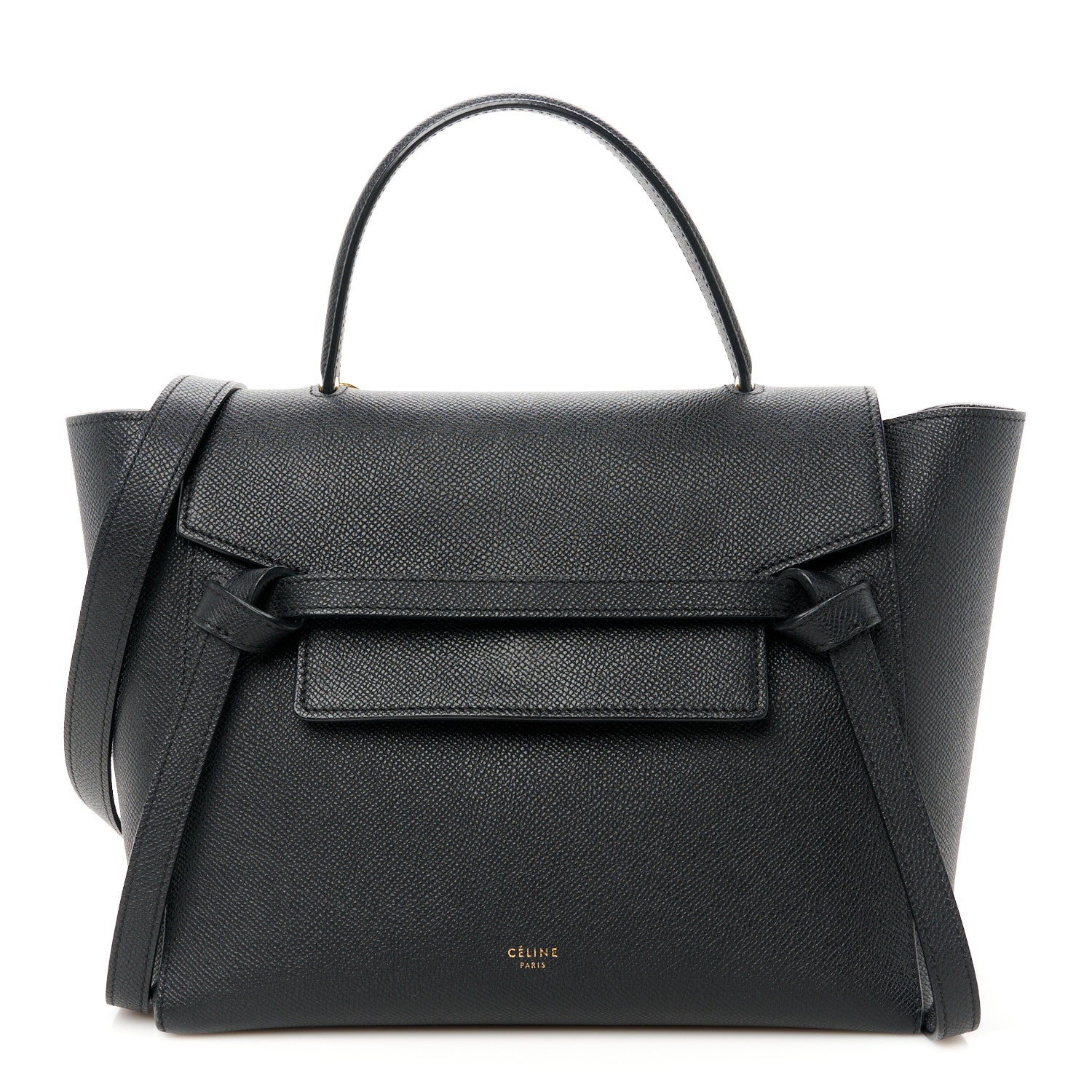 Celine Grained Calfskin Micro Belt Bag Black 1 of 11