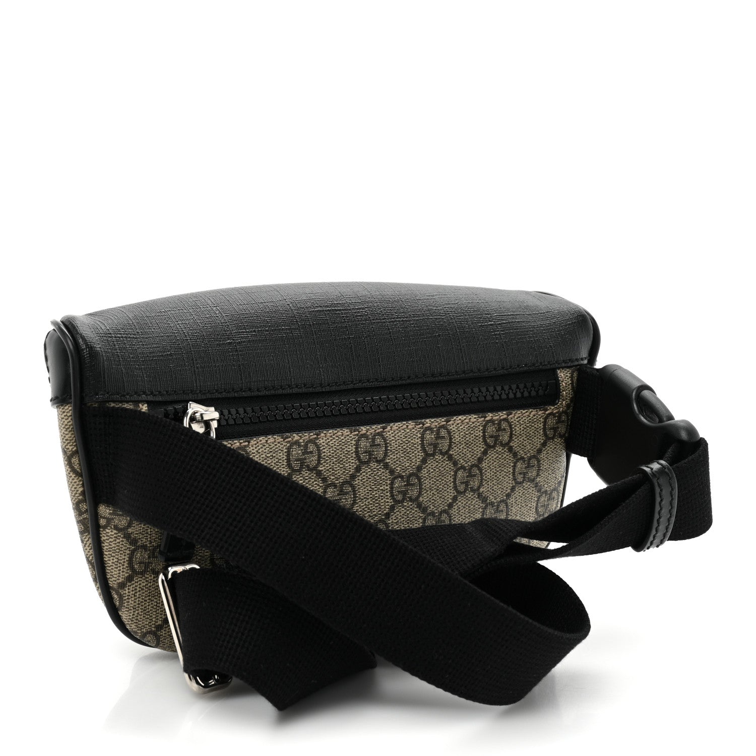 Gucci GG Supreme Monogram Belt Bag Black 3 of 11