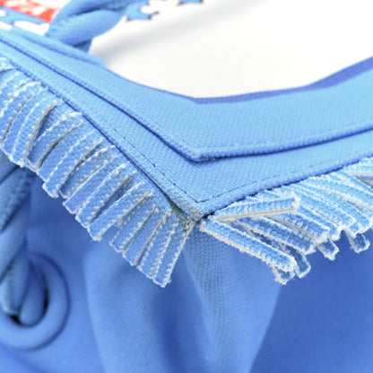 Valentino Garavani Ibiza Canvas Rope Fringe Miami Medium Tote Blue 13 of 16