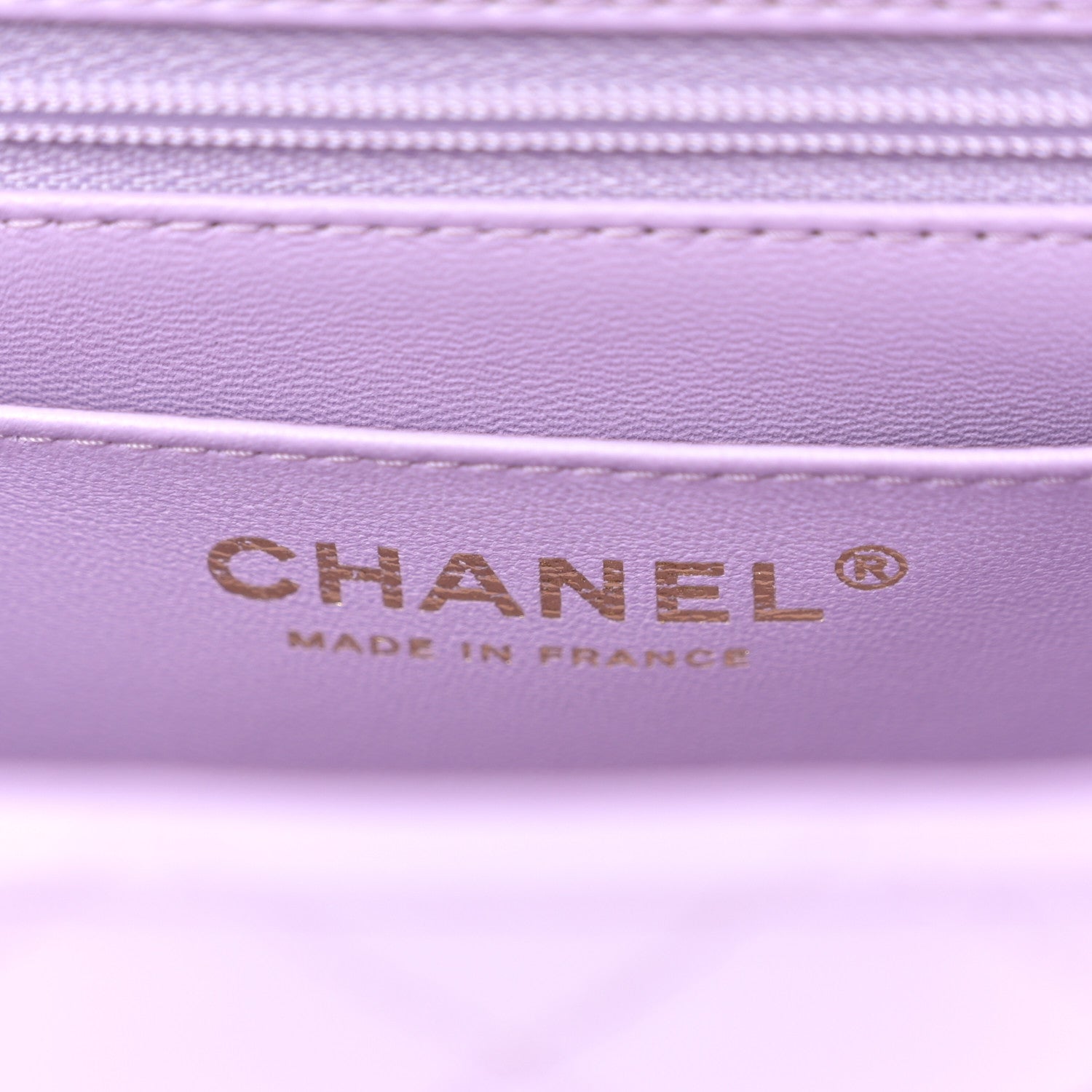 Chanel Lambskin Quilted Mini Top Handle Rectangular Flap Light Purple 6 of 11
