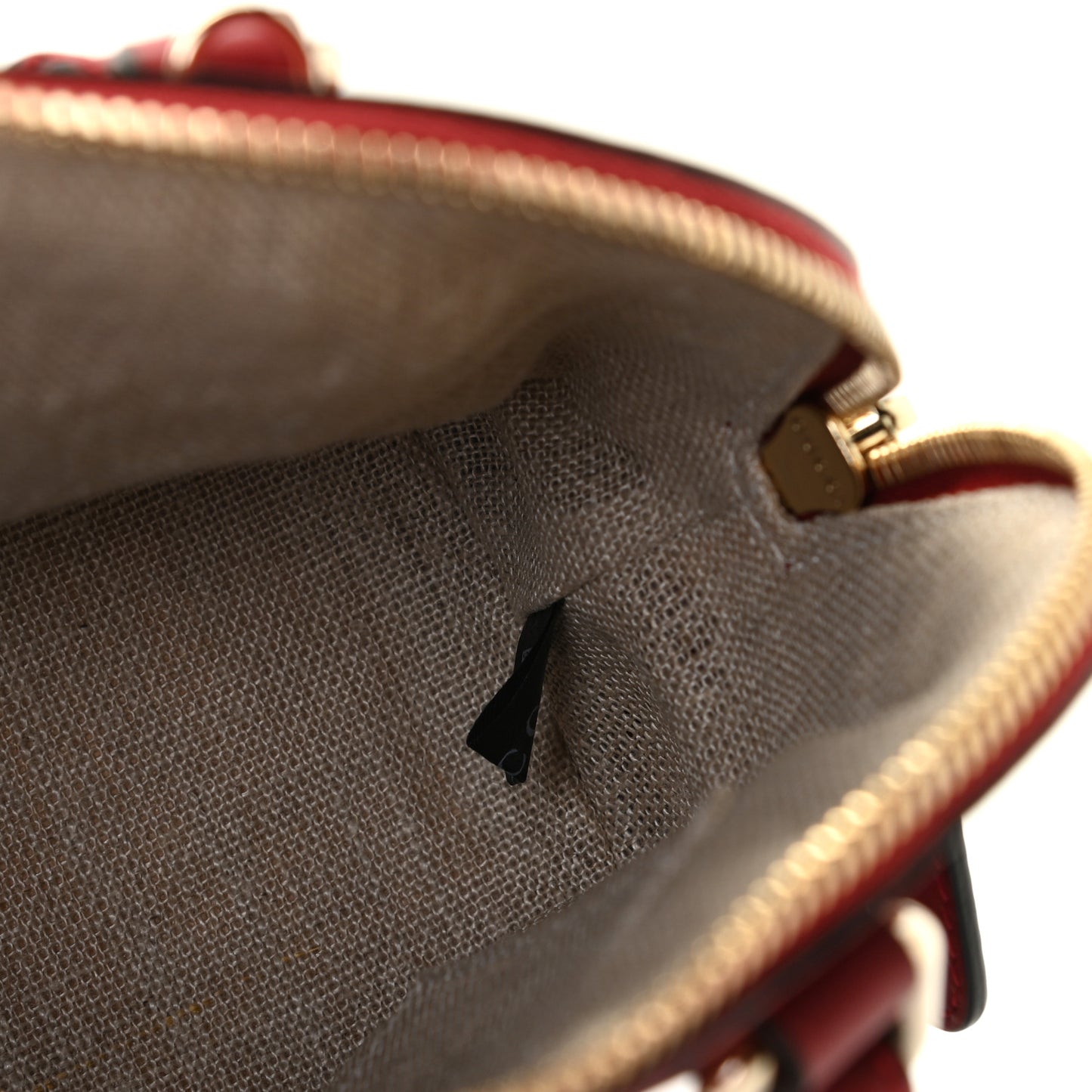 Soft Microguccissima Mini Dome Bag Rosso