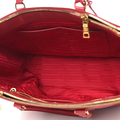 Prada Saffiano Large Galleria Double Zip Tote Fuoco 5 of 15