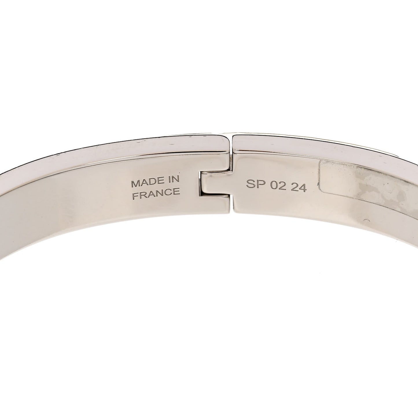 Enamel Mini Clic Kelly Bracelet PM Black