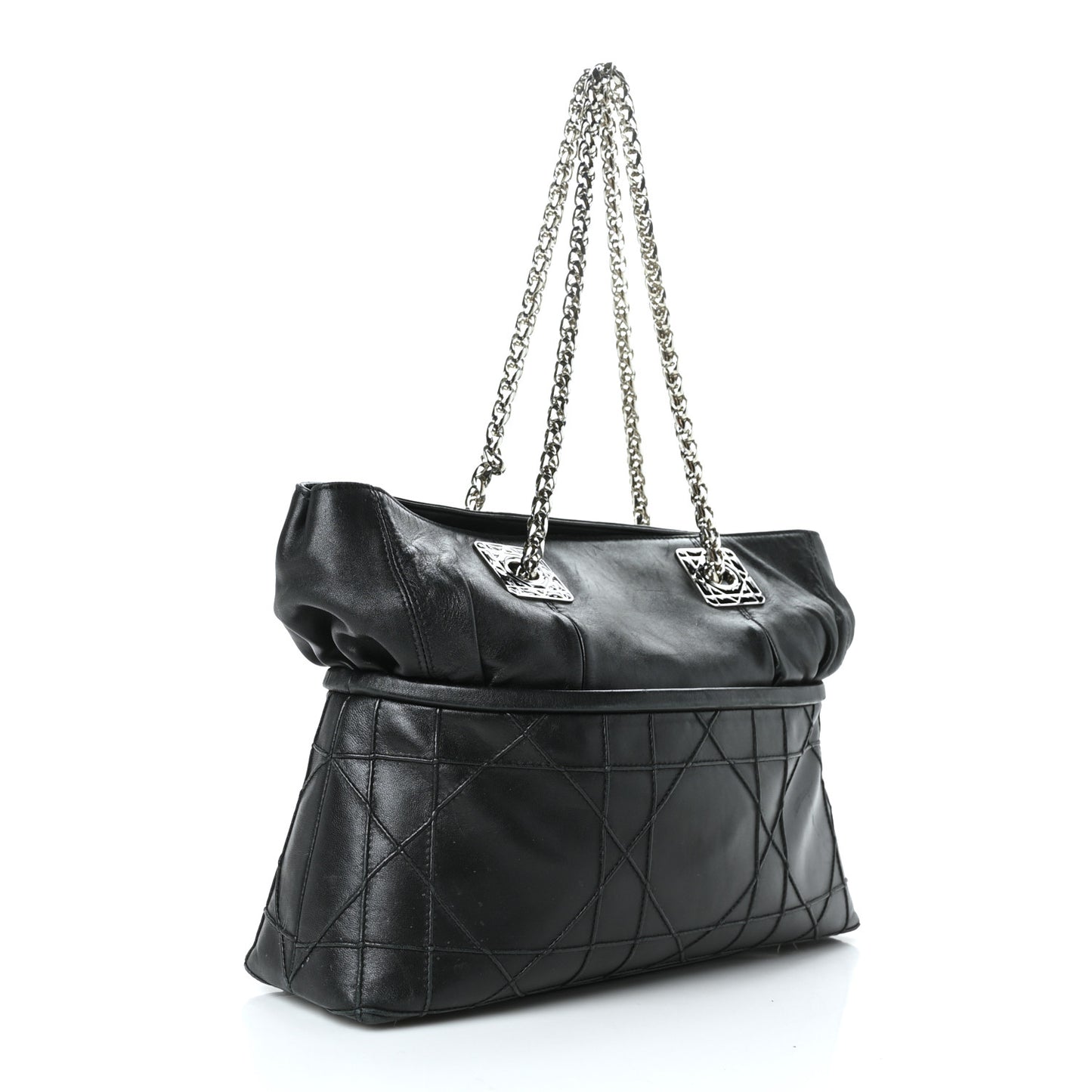 Lambskin Cannage Dior So Dior Tote Black
