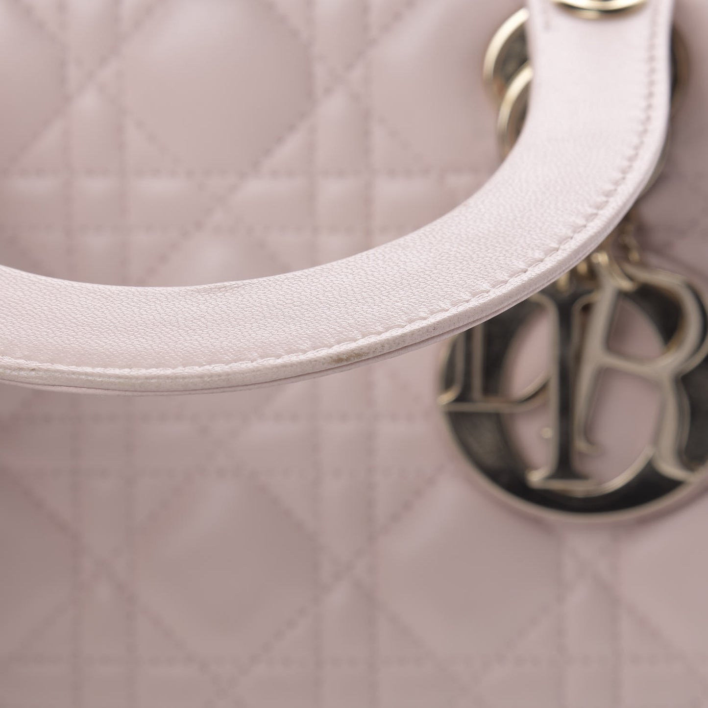 Lambskin Cannage Medium Lady Dior Light Pink