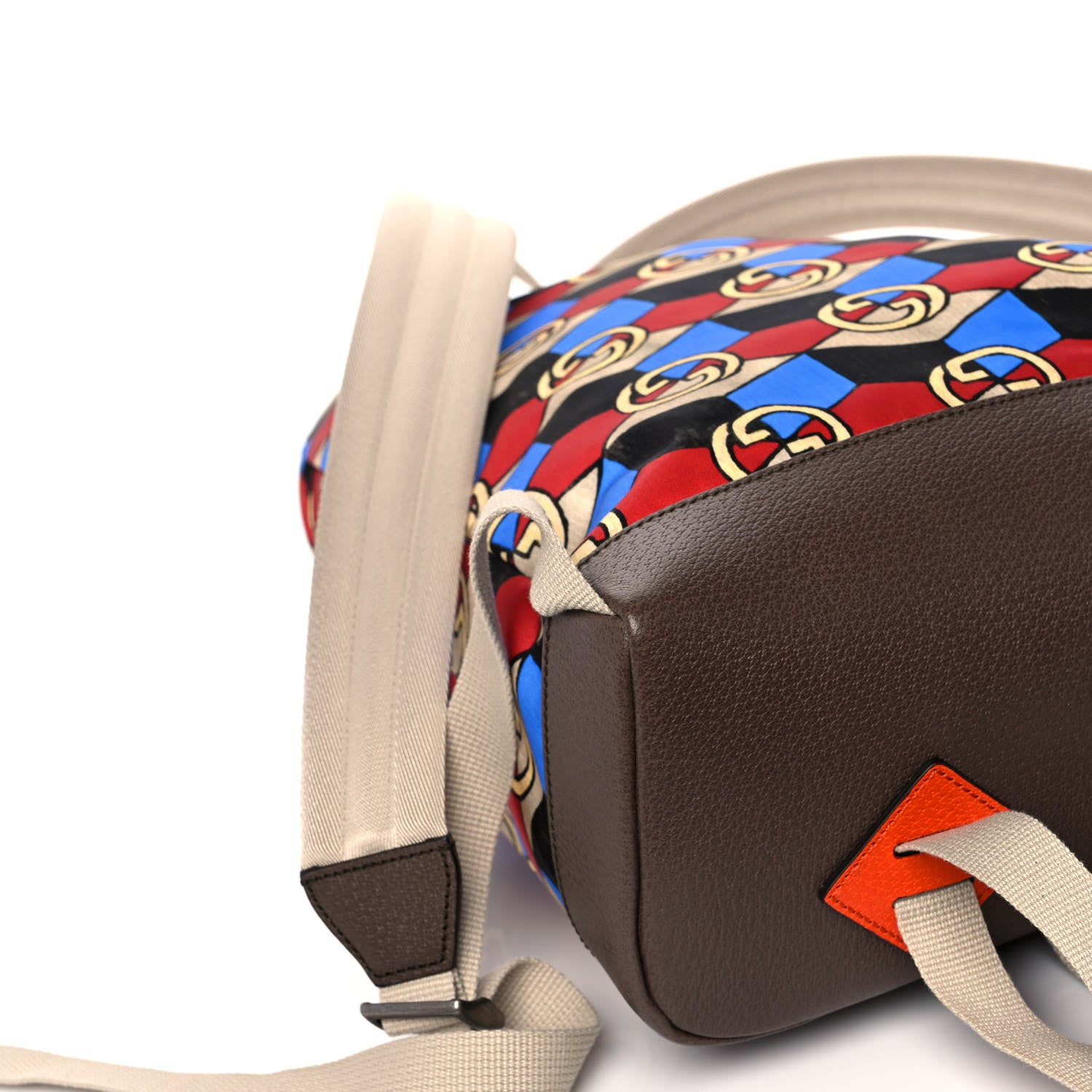 Gucci X THE NORTH FACE Econyl Nylon Geometric Interlocking G Print Medium Backpack Multicolor 8 of 16