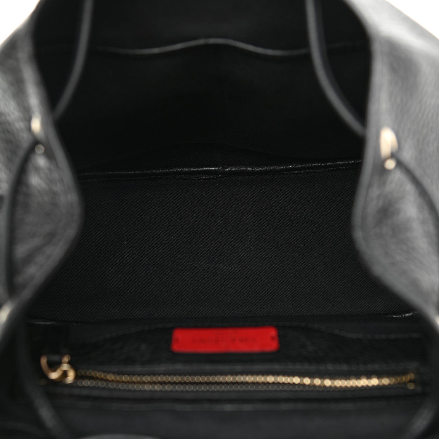 Valentino Garavani Pebbled Calfskin Rockstud Double Pocket Backpack Black 5 of 9