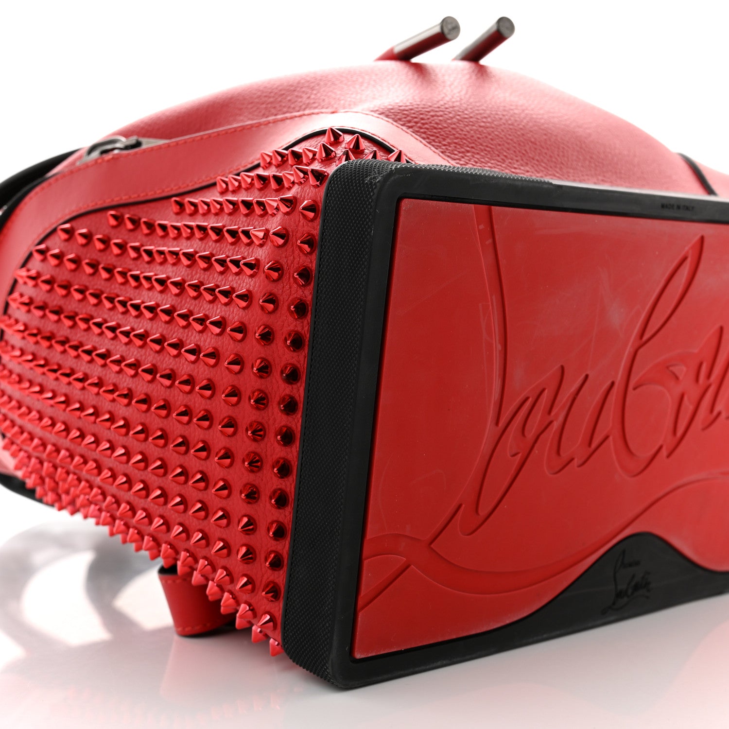 Christian Louboutin Calfskin Spiked Explorafunk Backpack Red 9 of 10