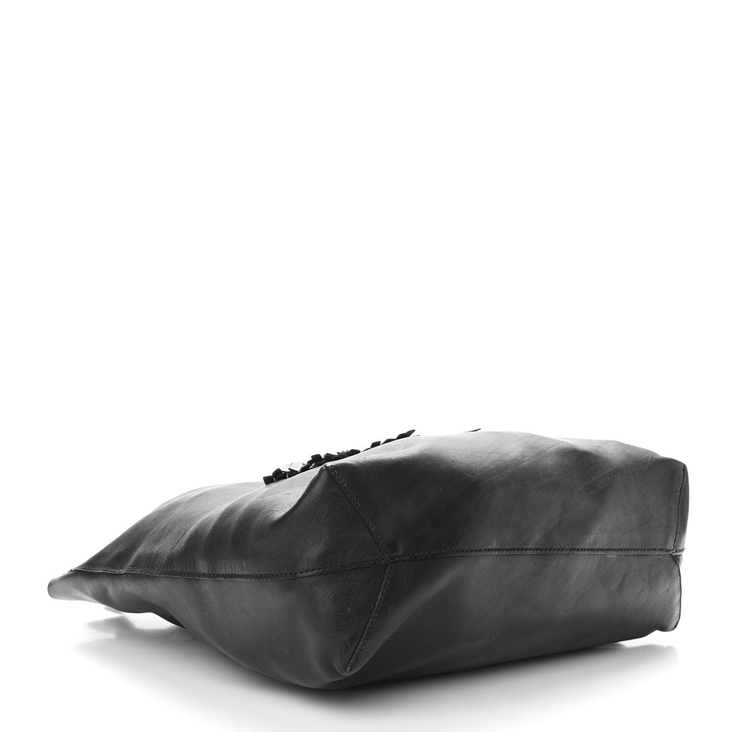 Calfskin Park Avenue Horsebit Small Tote Black