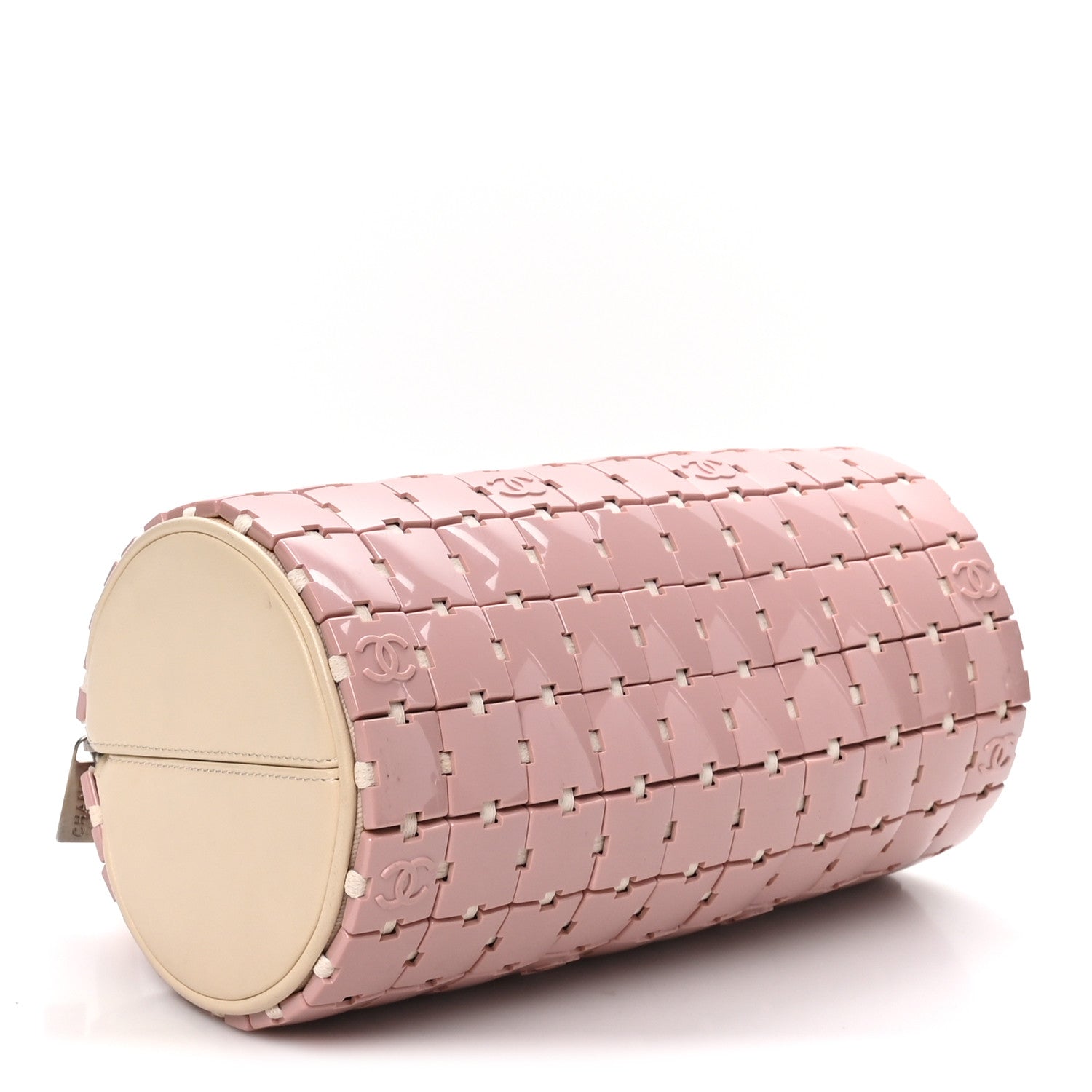 Chanel Lambskin Resin Tile Bowler Pink 4 of 10