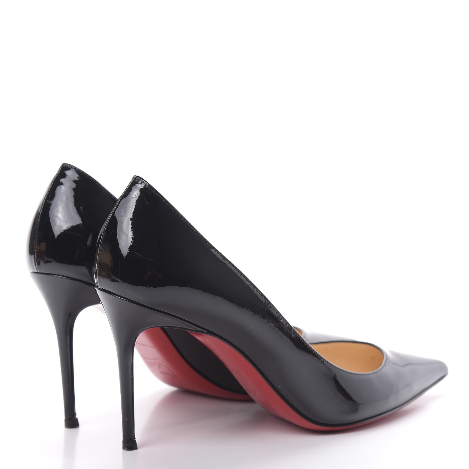 Christian Louboutin Patent Decollete 554 85 Pumps 37 Black 4 of 12