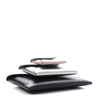 Louis Vuitton Epi Kirigami Pochette Set Black Silver Rose Ballerine 4 of 6