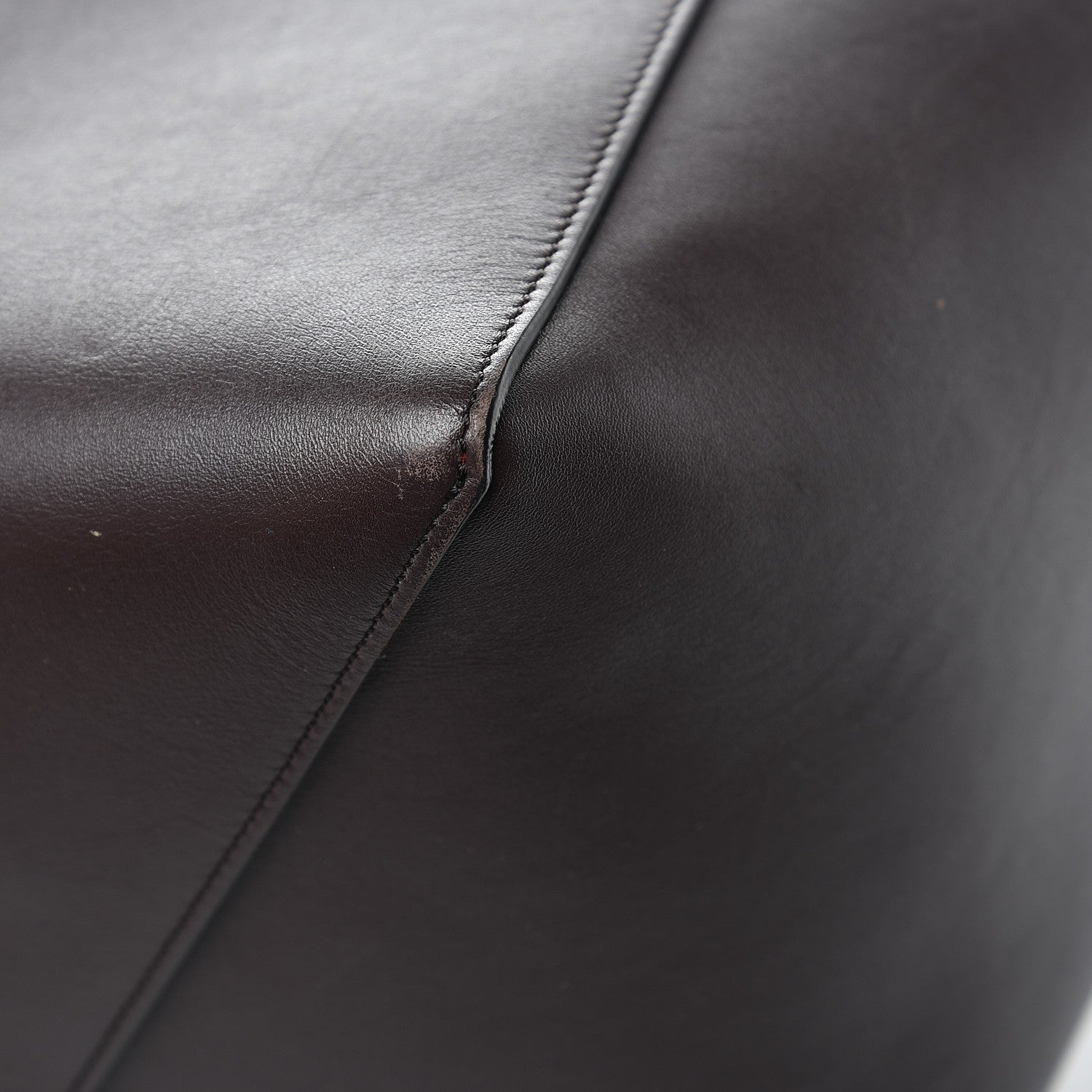 Celine Smooth Calfskin Medium Belt Cabas Phantom Dark Brown 11 of 13