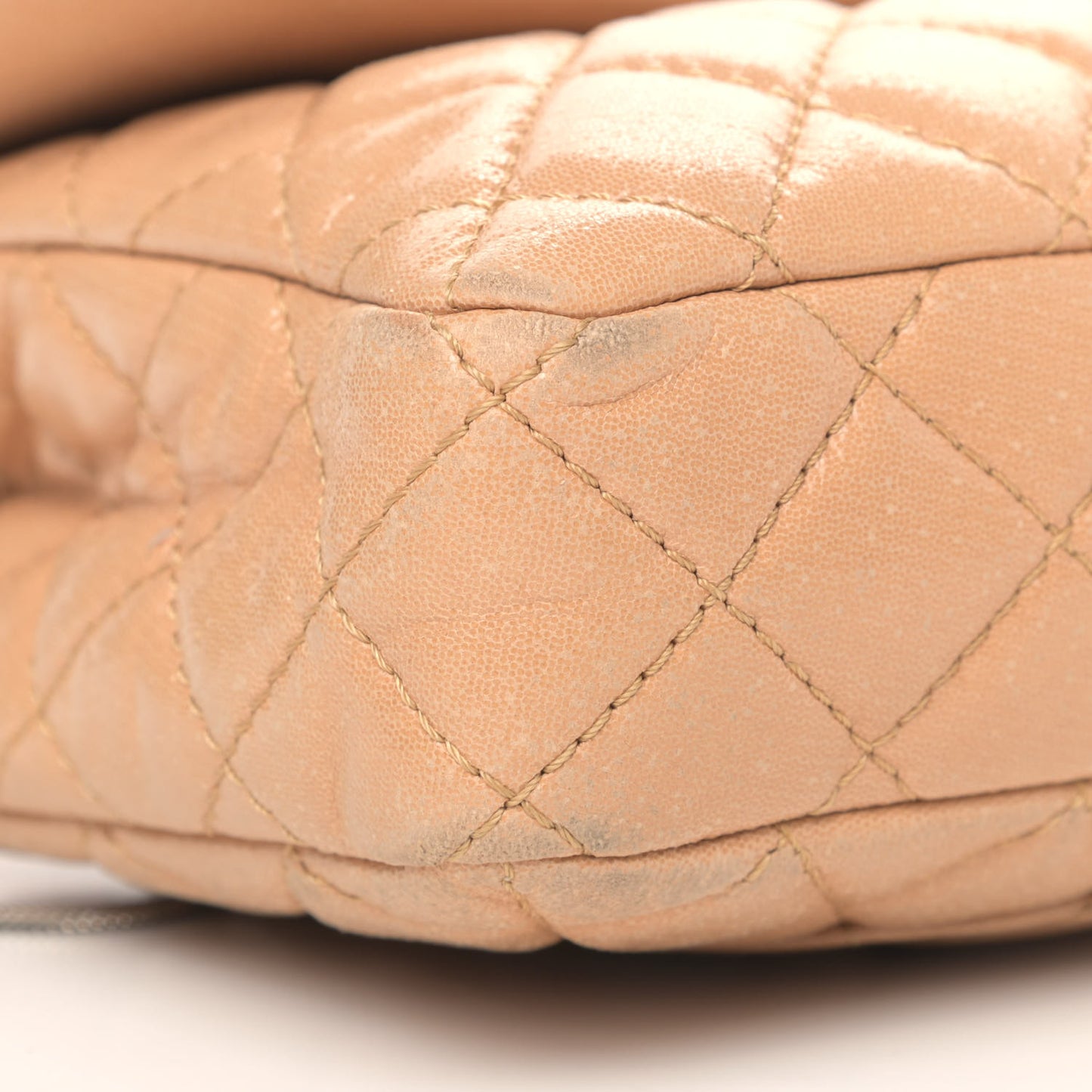 Iridescent Lambskin Quilted Snake Chain 2.55 Reissue Flap Beige