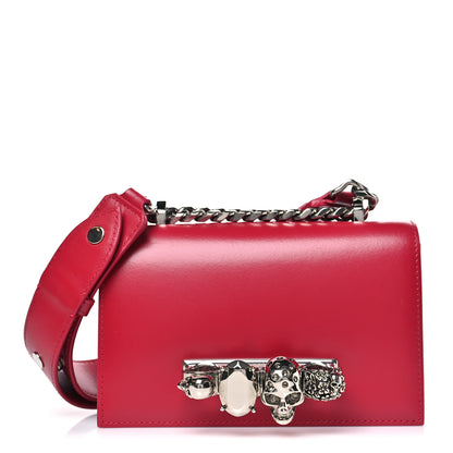 Alexander McQueen Calfskin Mini Jeweled Knuckle Satchel Lipstick 1 of 9