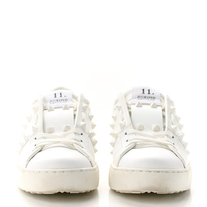 Valentino Garavani Calfskin Rockstud Untitled Open Sneakers 37 White 2 of 8