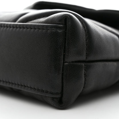Saint Laurent Lambskin Monogram Loulou Puffer Pouch Clutch Black 11 of 11