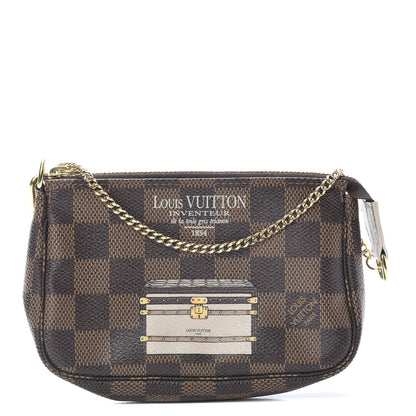 Louis Vuitton Damier Ebene Trunks and Locks Mini Pochette Accessories 1 of 8