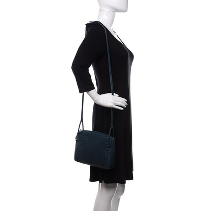 Bottega Veneta Nappa Intrecciato Nodini Bag Petrol Blue 2 of 11
