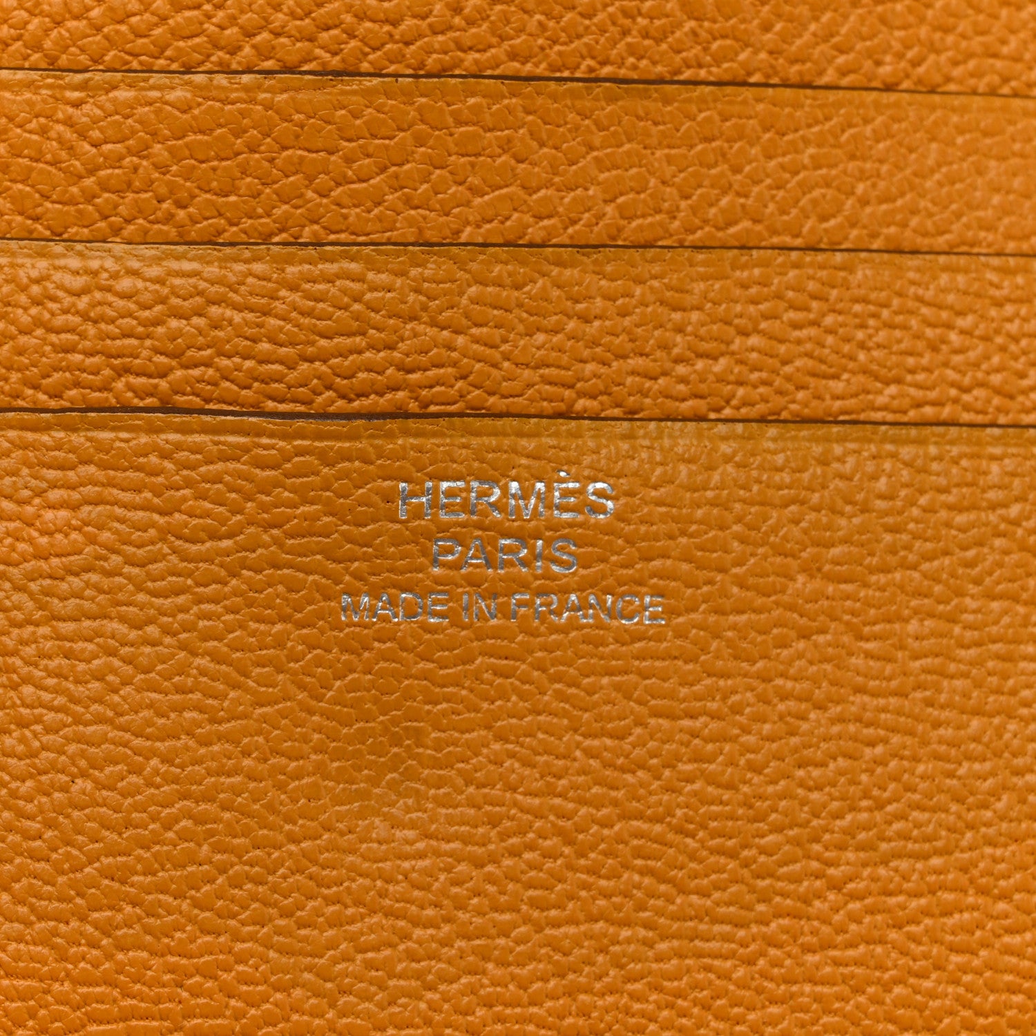 Hermes Chevre Mysore Evelyne Compact Zip Wallet Juane Ambre 6 of 7