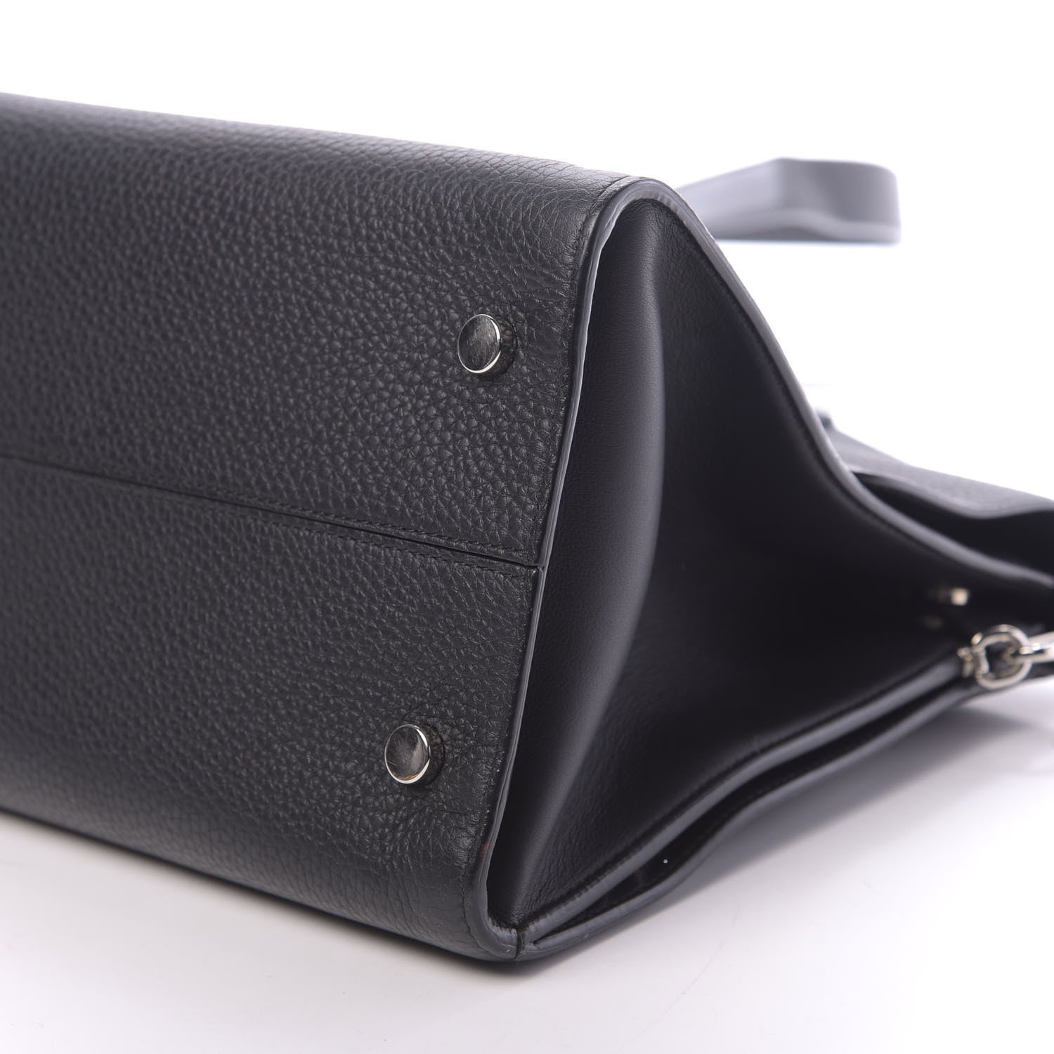 Christian Dior Grained Calfskin Medium Diorever Flap Black 7 of 14