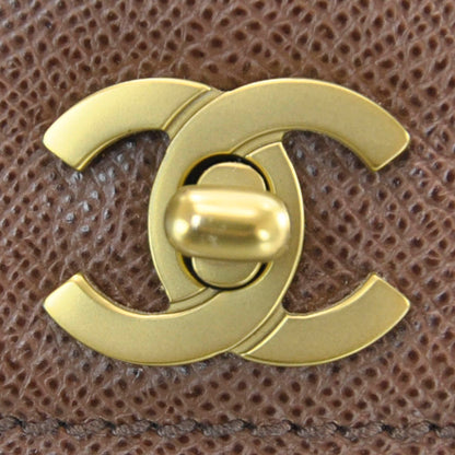 Chanel Caviar Flap Bag Brown 7 of 12