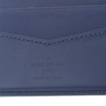 Louis Vuitton Cowhide Monogram Bandana Slender Wallet Blue 5 of 5