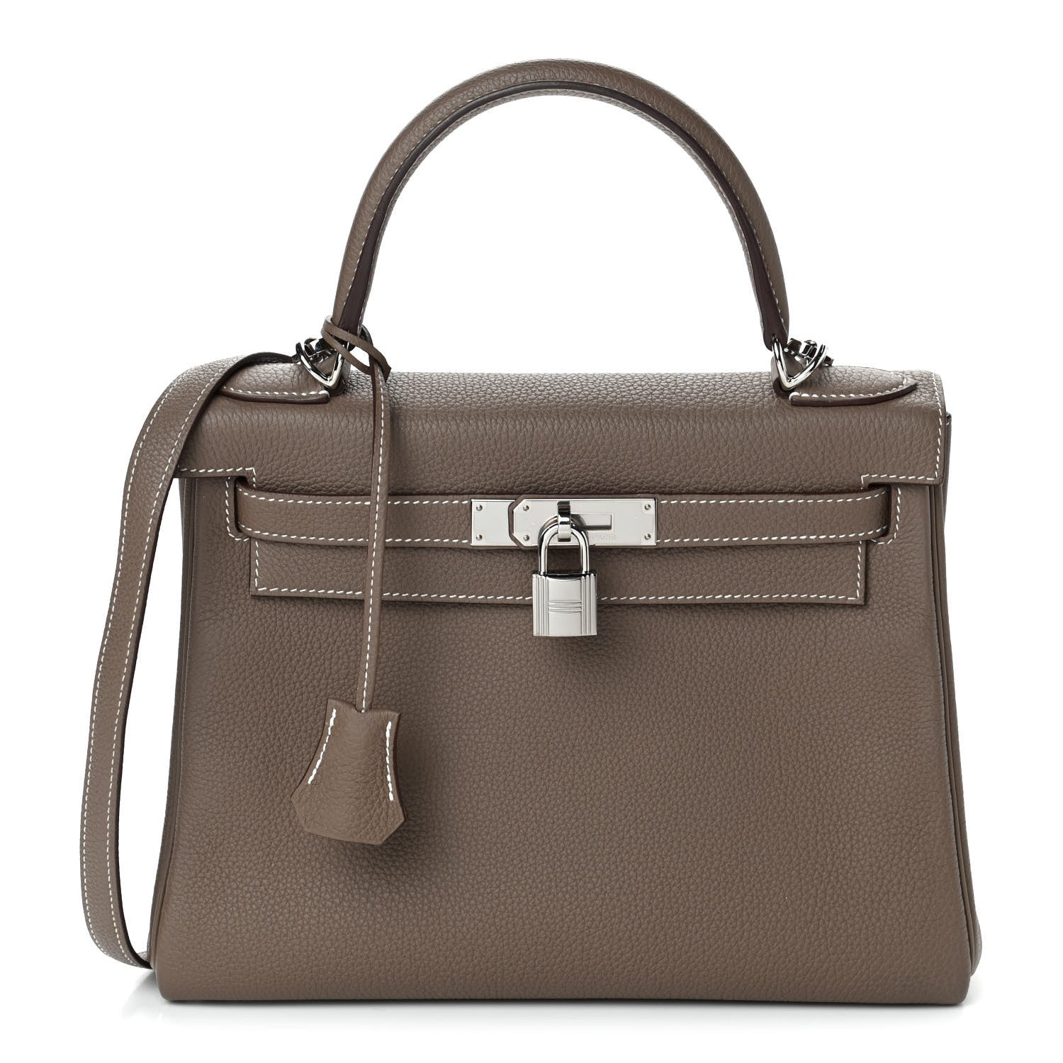 Hermes Togo Kelly Retourne 28 Etoupe 1 of 9