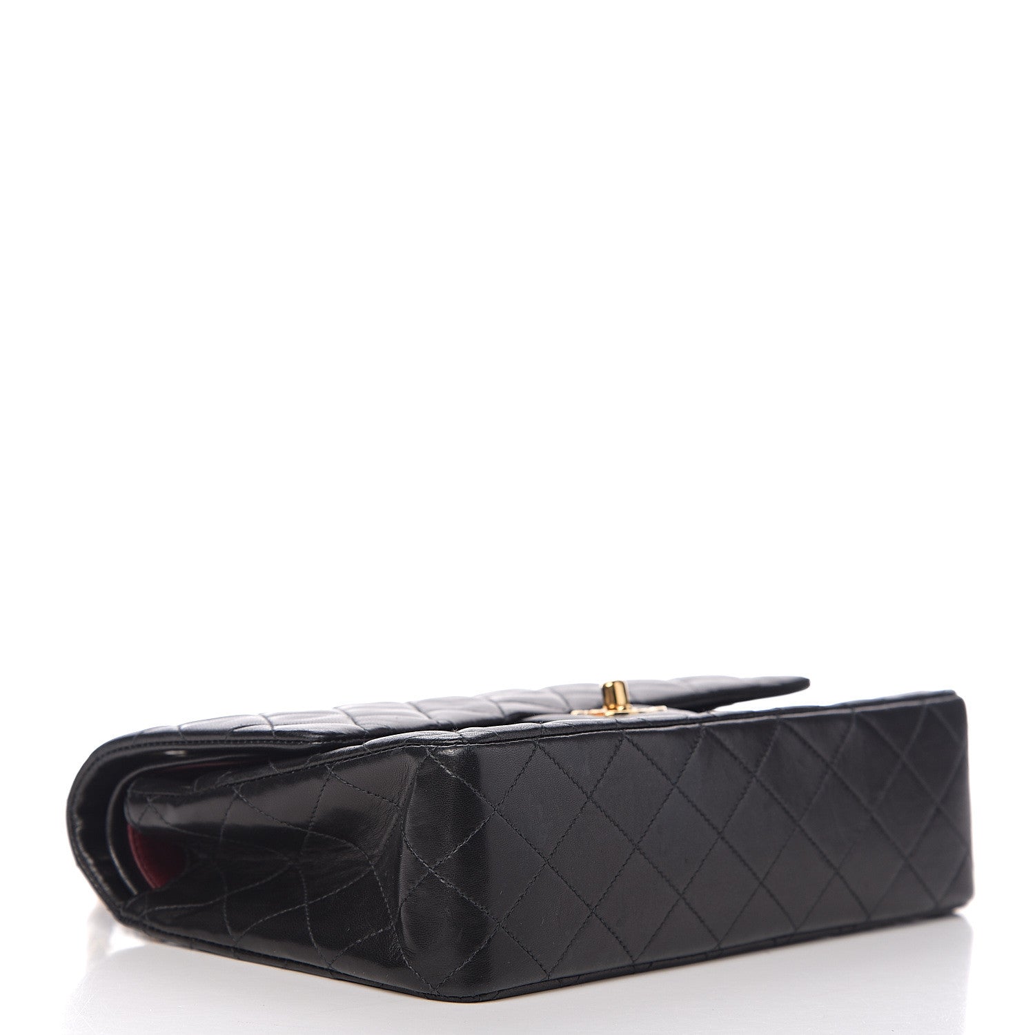 Chanel Lambskin Quilted Medium Double Flap Black 3 of 11