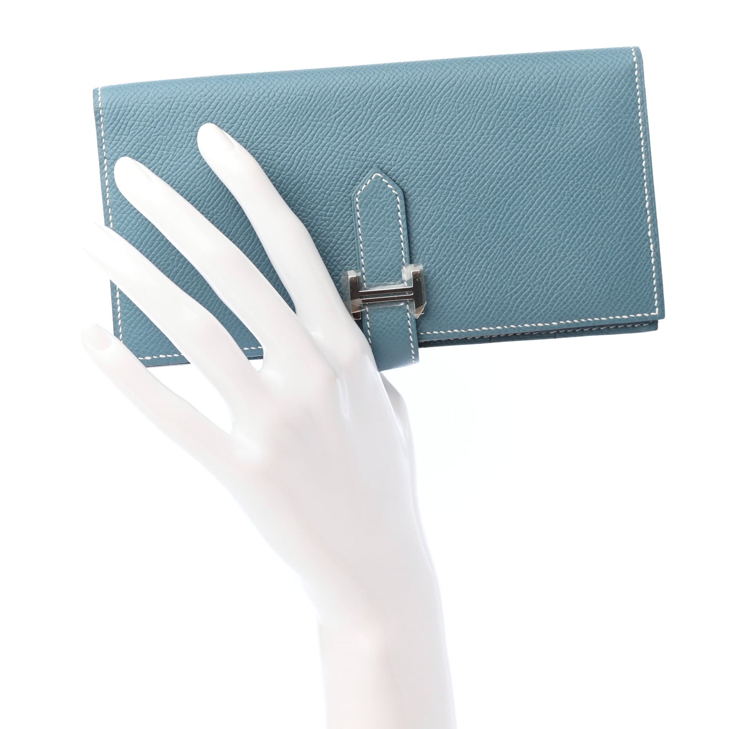 Epsom Bearn Gusset Wallet Blue Jean