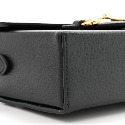 Gucci Calfskin Horsebit 1955 Shoulder Bag Black 10 of 11