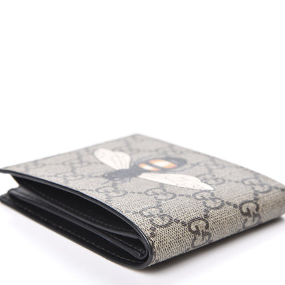 Gucci GG Supreme Monogram Bee Nice Bi-Fold Wallet Beige 7 of 9