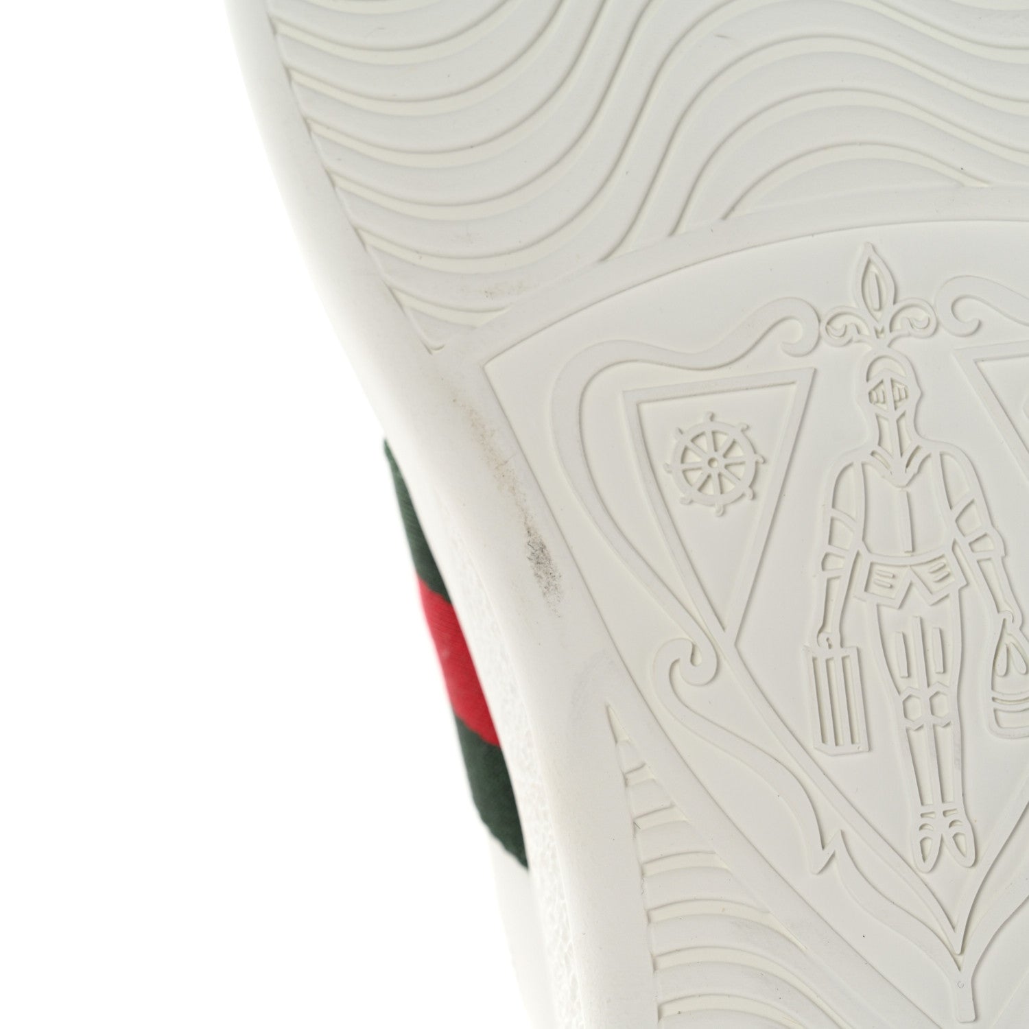 Gucci Calfskin Miro Soft Web Heart Cut Out Womens Ace Sneakers 41 White Light Hibiscus Red New Shamarock 10 of 12