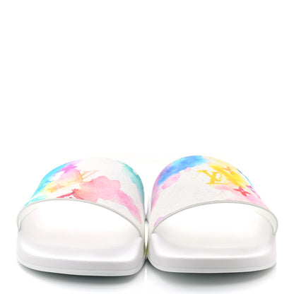 Louis Vuitton Monogram Watercolor Mens Waterfront Mules 10 Multicolor 2 of 8