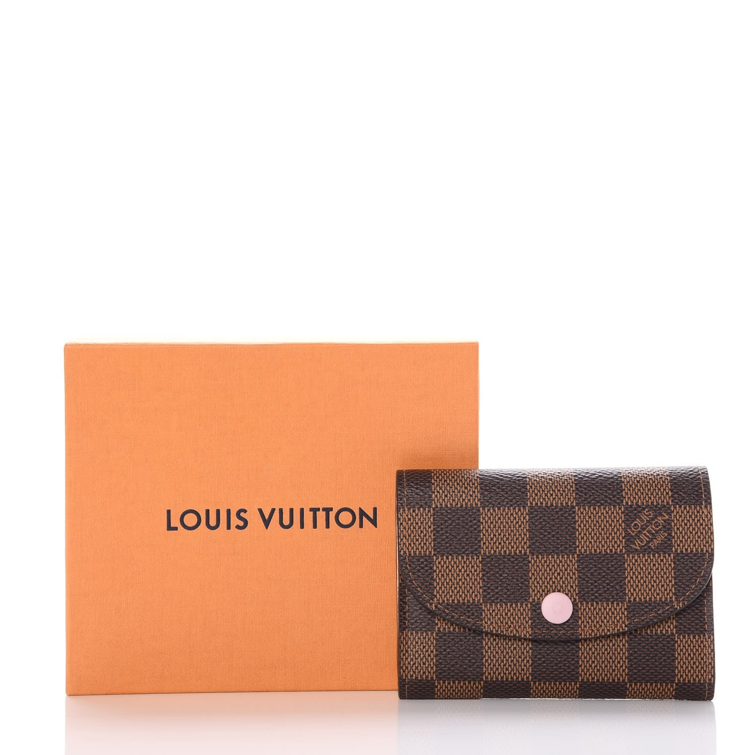 Louis Vuitton Damier Ebene Rosalie Coin Purse Rose Ballerine 8 of 8