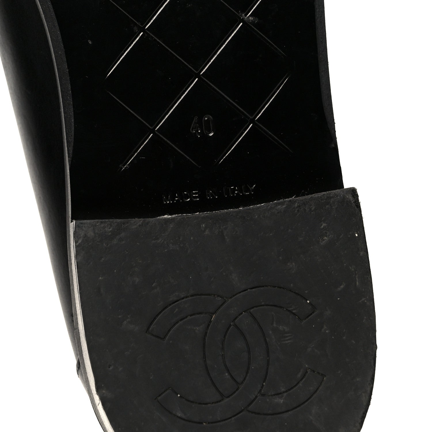 Chanel Calfskin CC Turnlock Moccasins 40 Black 9 of 11