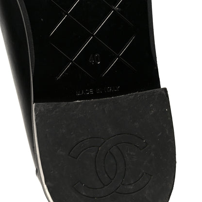 Chanel Calfskin CC Turnlock Moccasins 40 Black 9 of 11
