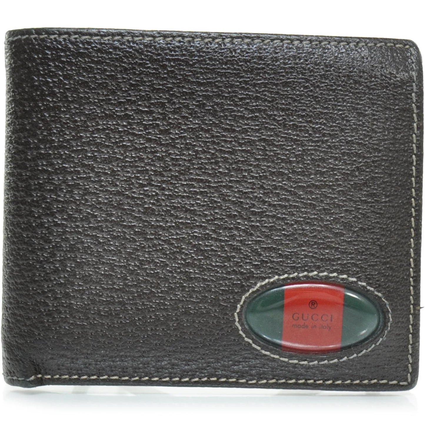 Mens Leather Bi-Fold Wallet Brown