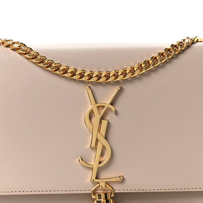 Saint Laurent Smooth Calfskin Small Classic Monogram Kate Tassel Satchel Light Natural 7 of 9