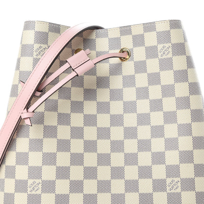 Louis Vuitton Damier Azur Neonoe MM Eau De Rose 8 of 11