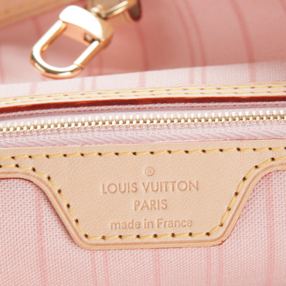 Louis Vuitton Damier Azur Delightful MM Rose Ballerine 6 of 7