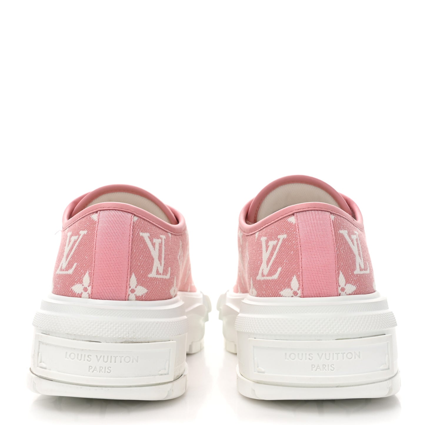 Denim Monogram Squad Sneakers 39.5 Pink