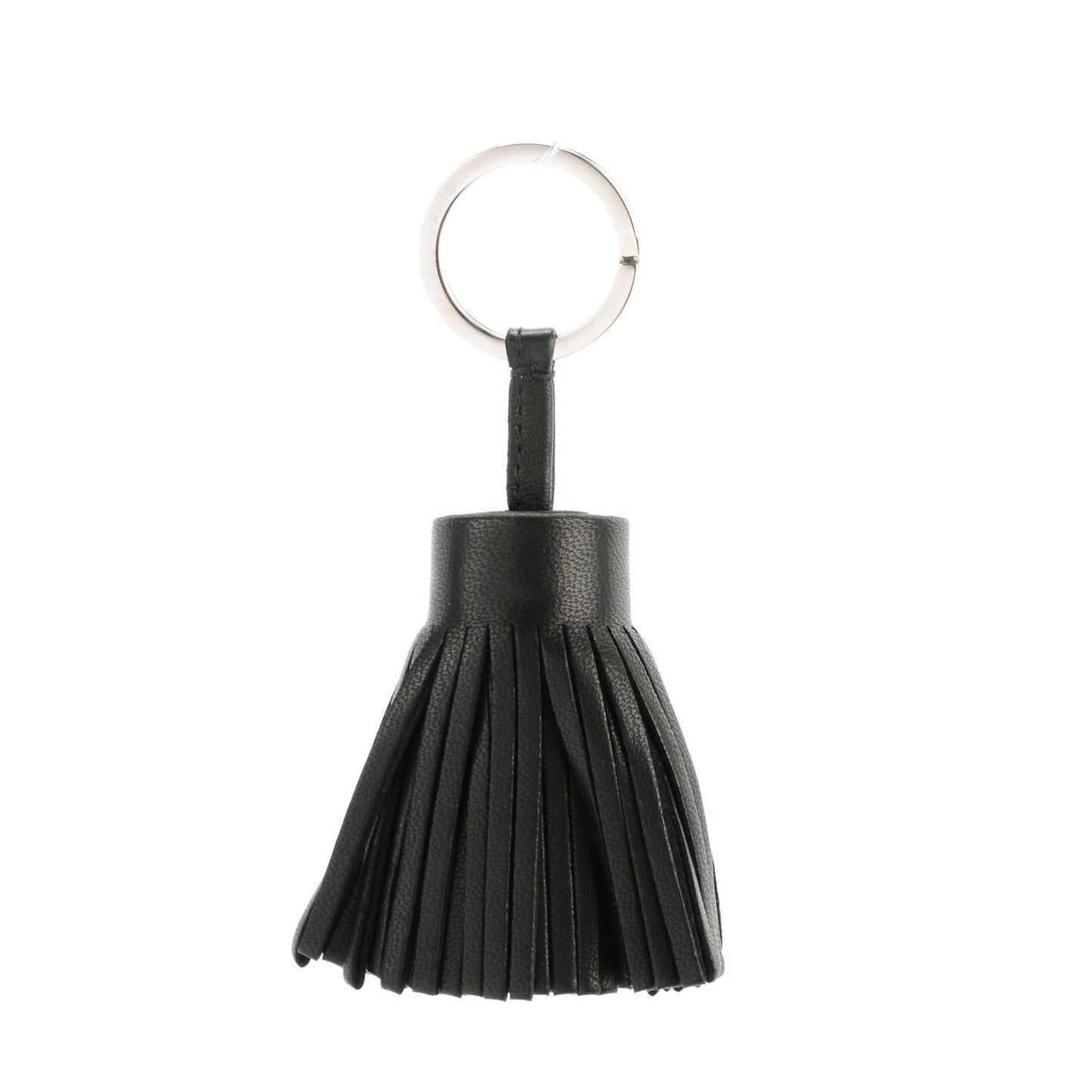 Lambskin Carmen Tassel Key Holder Black