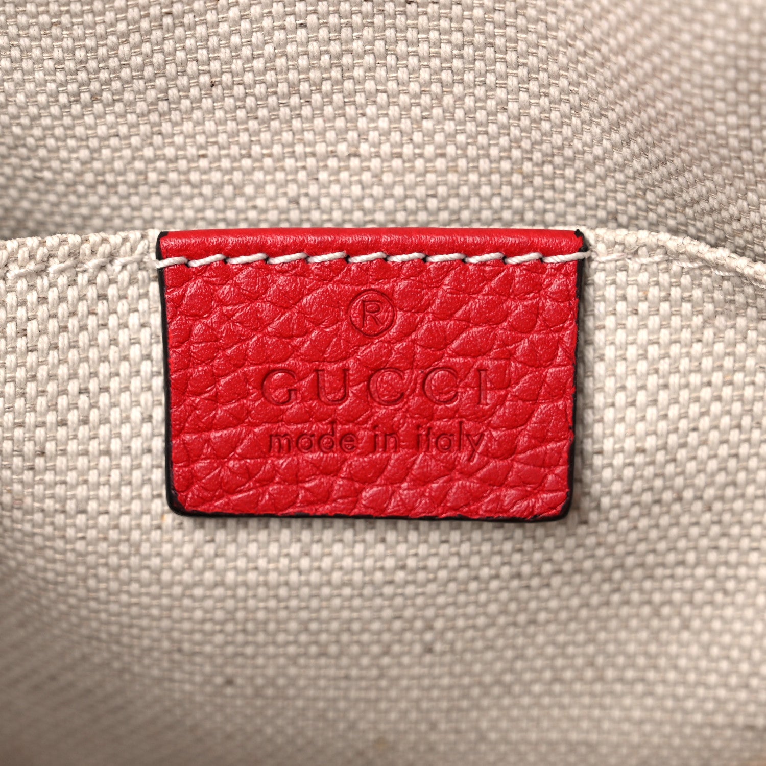 Gucci Pebbled Calfskin Small Soho Disco Bag Tabasco Red 6 of 12