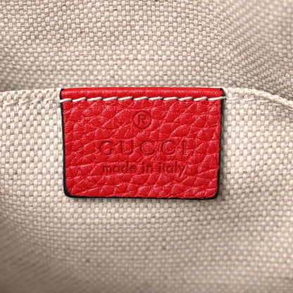 Gucci Pebbled Calfskin Small Soho Disco Bag Tabasco Red 6 of 12