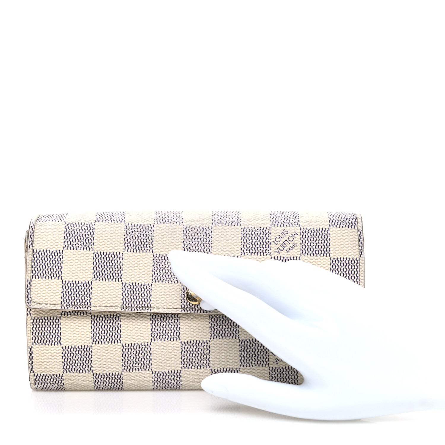 Louis Vuitton Damier Azur Sarah Wallet 2 of 10