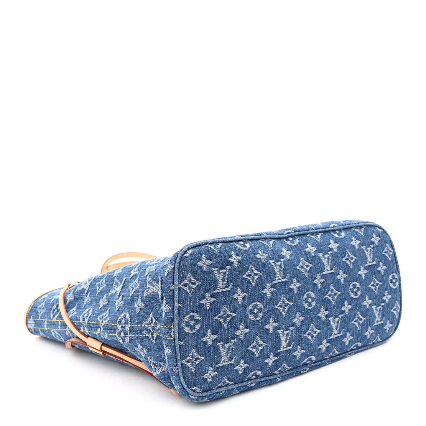 Monogram Denim Neo Neverfull MM Blue