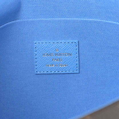 Louis Vuitton Monogram 2021 Christmas Animation China Wall Pochette Felicie Chain Wallet Myosotis Blue 7 of 9