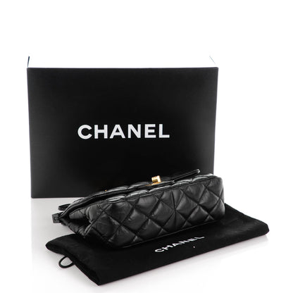 Chanel Aged Calfskin Quilted 2.55 Reissue Mini Hanger Flap Black 4 of 7